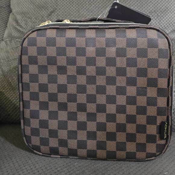 Accessories - Brown Checkered Men's Bag